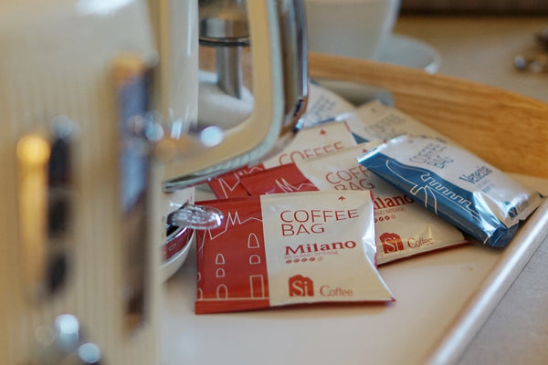 Coffee Bags in Hotel rooms, elevating the guest experience with just a cup