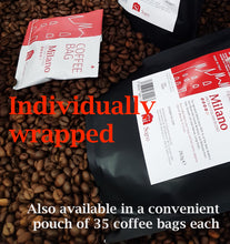 Si Sogno MILANO freshly ground coffee bags, premium Italian blend (300 coffee bags like tea-bags, individually wrapped)