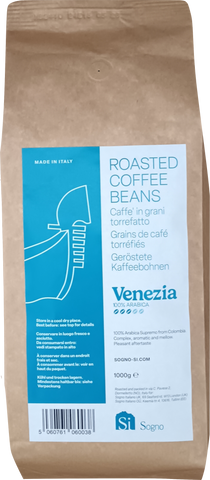 Si Sogno VENEZIA Roasted Whole Coffee Beans 100% Arabica, medium roast, 1Kg