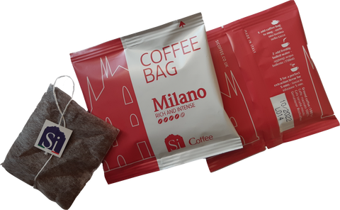 Si Sogno MILANO freshly ground coffee bags individually wrapped